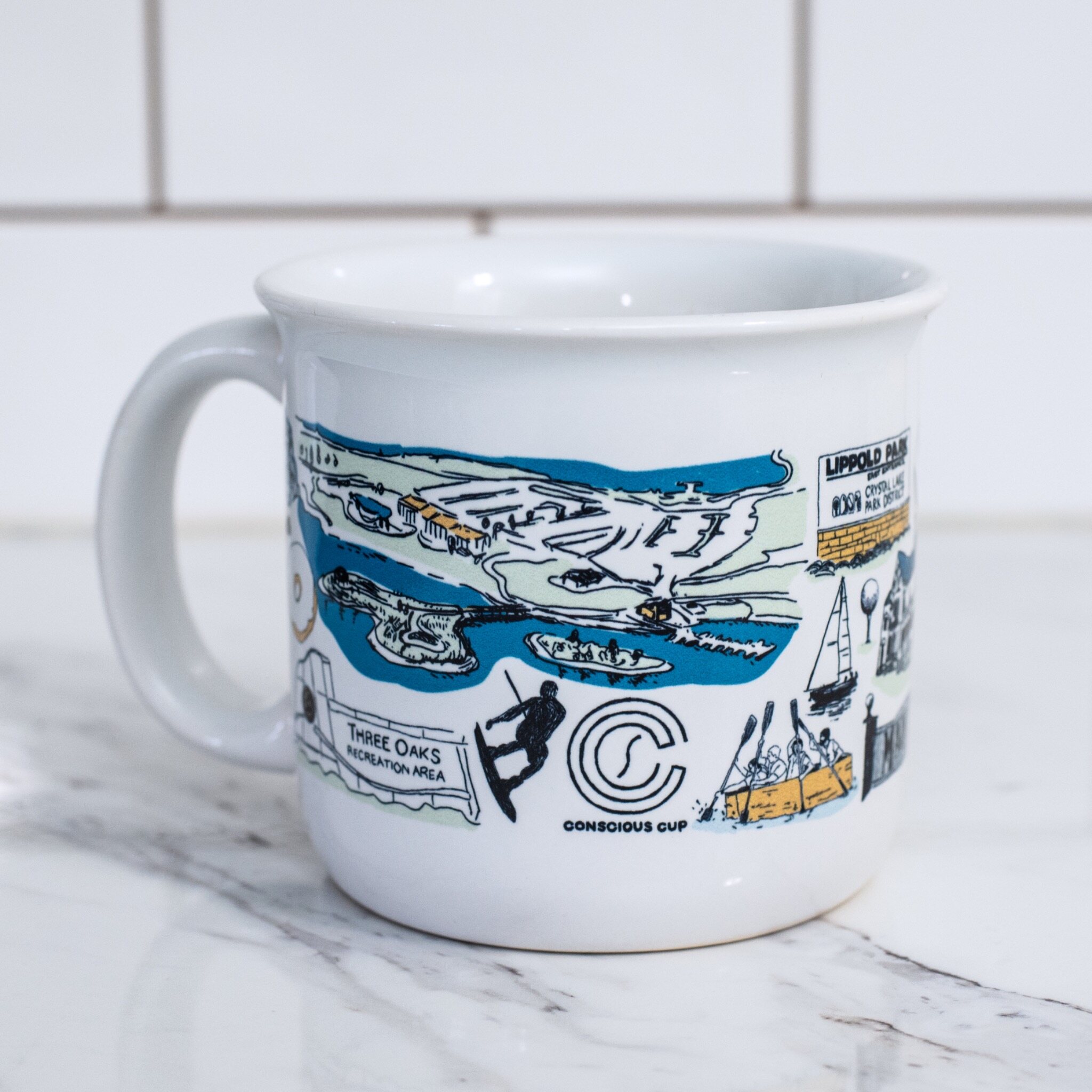 Back of The Crystal Lake Mug