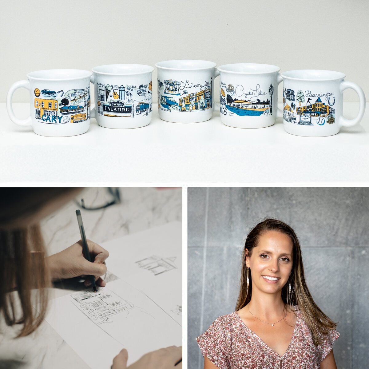 Artist Ashley Ann and The Crystal Lake Mug featured in the original collection story