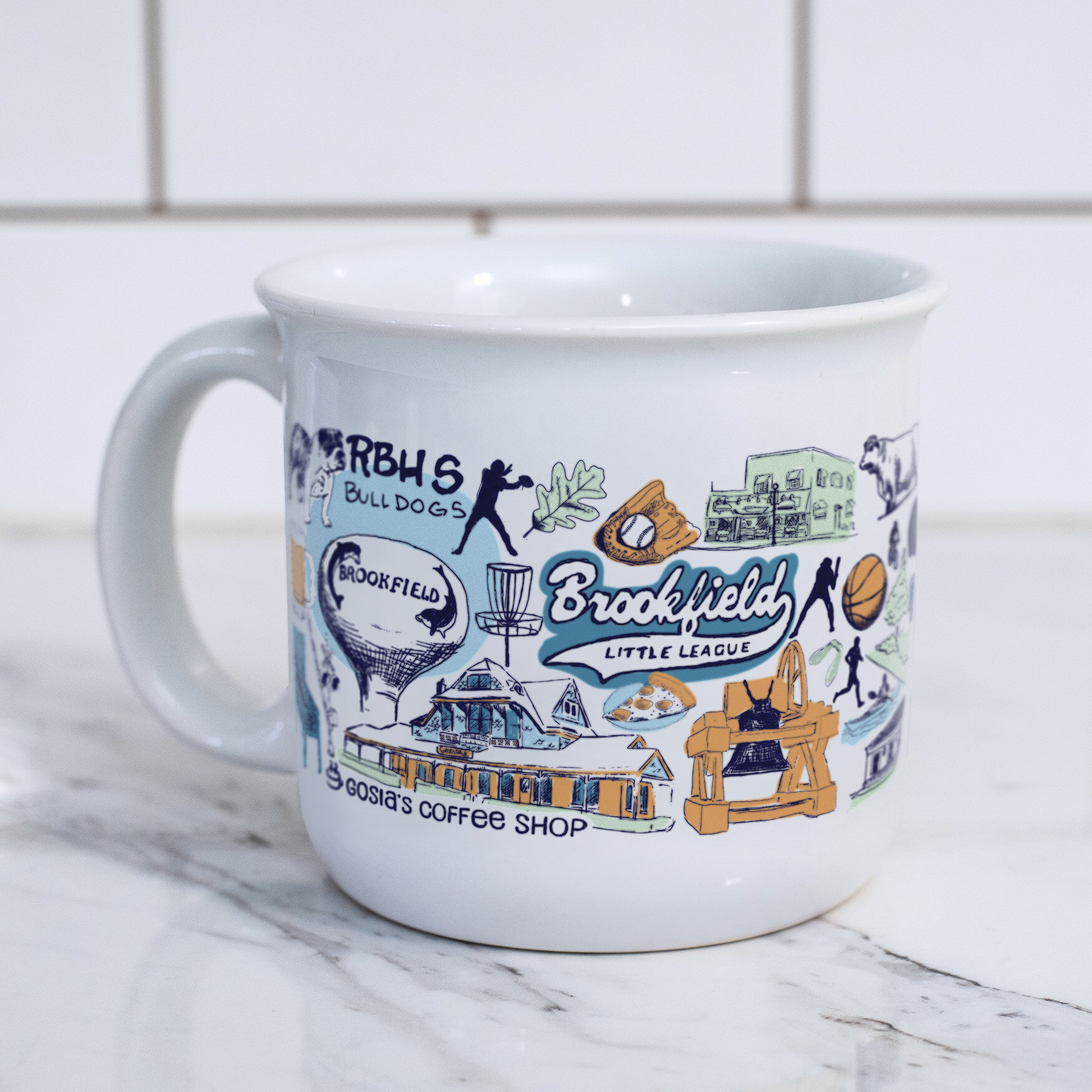Wraparound detail of The Brookfield Mug