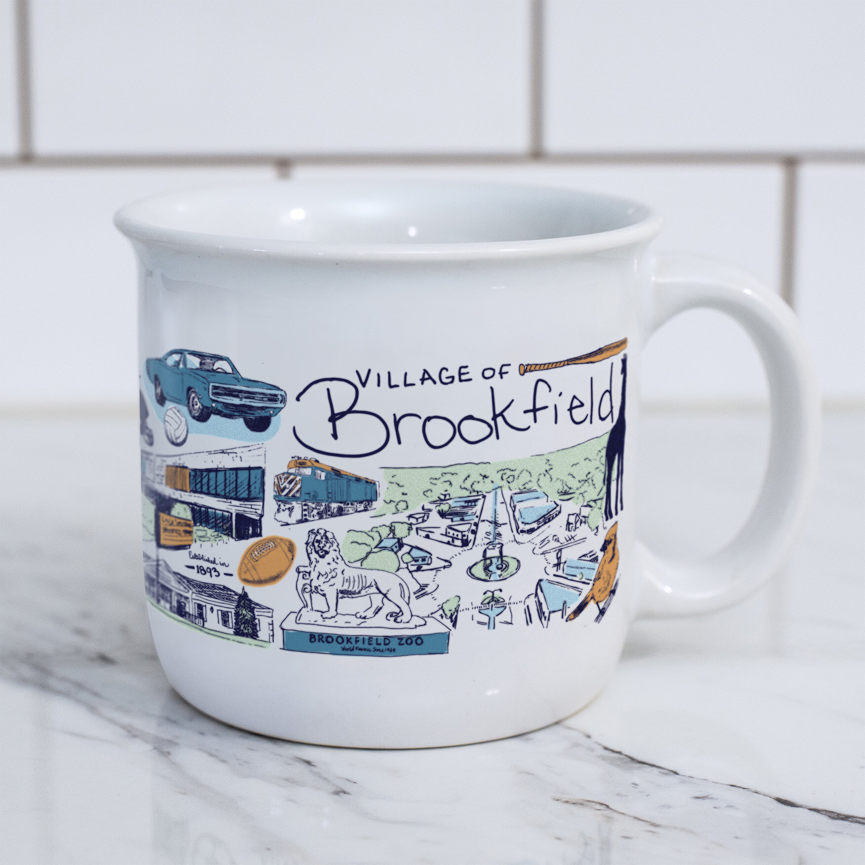 The Brookfield Mug collaboration by Artist Ashley Ann