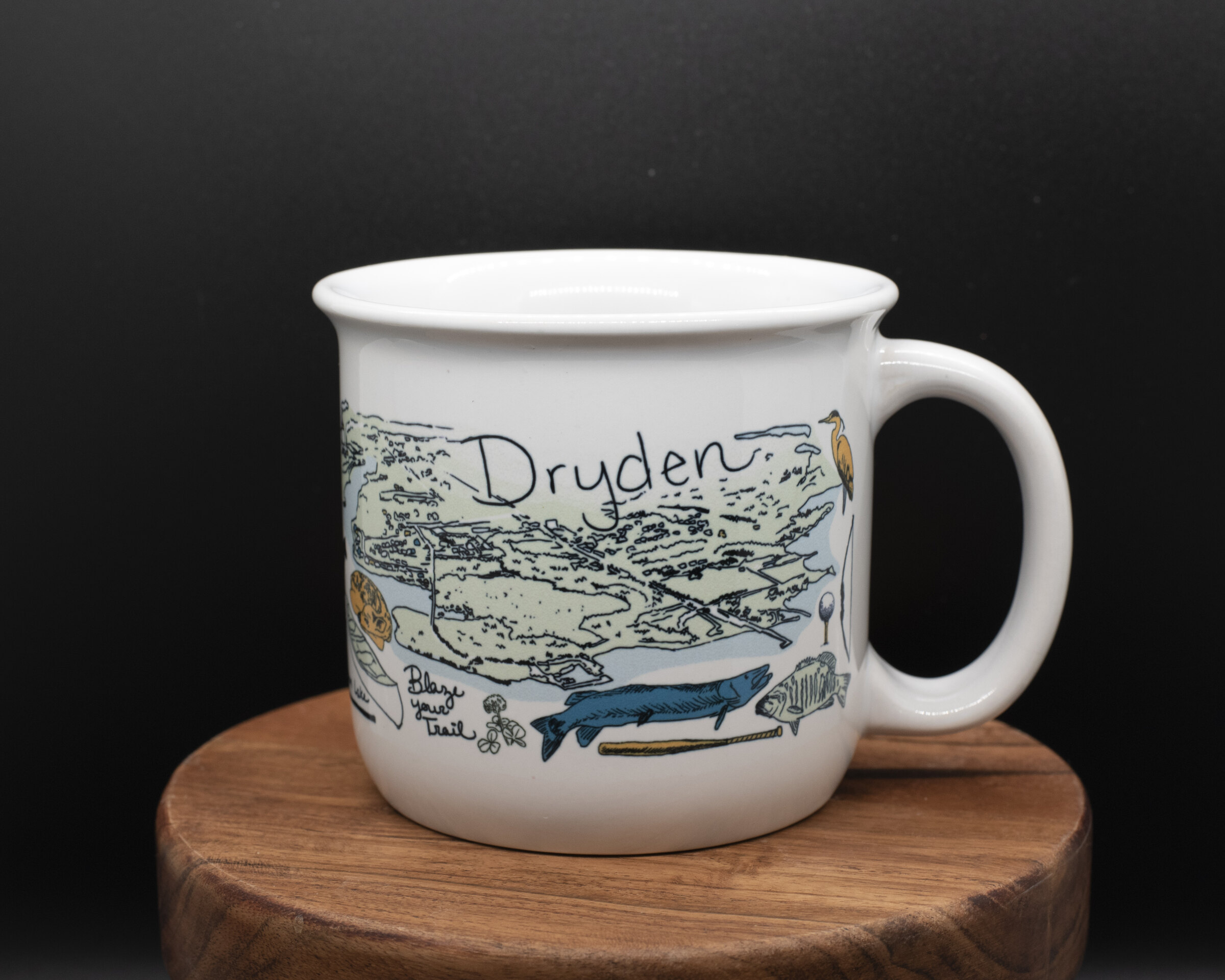 The Dryden Mug collaboration by Artist Ashley Ann