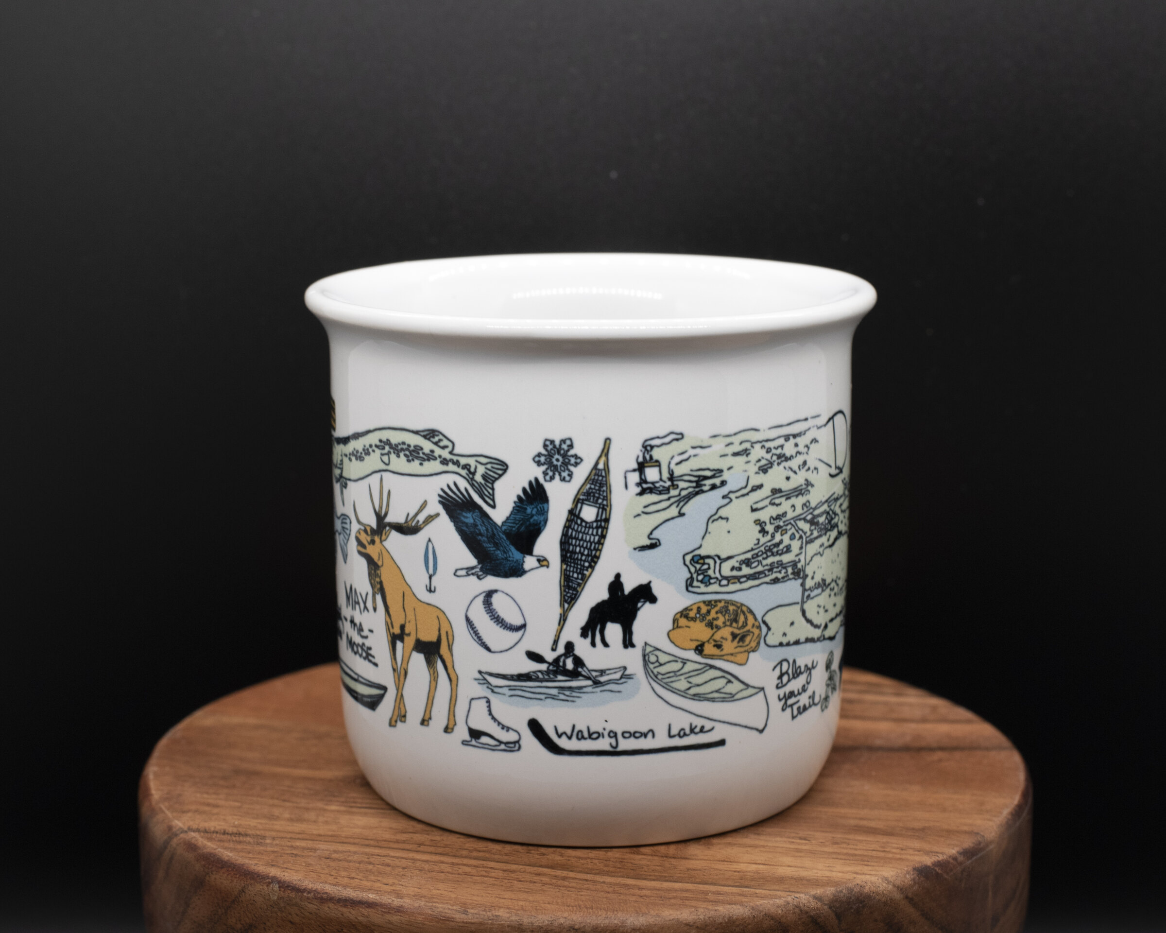 Wraparound detail of The Dryden Mug
