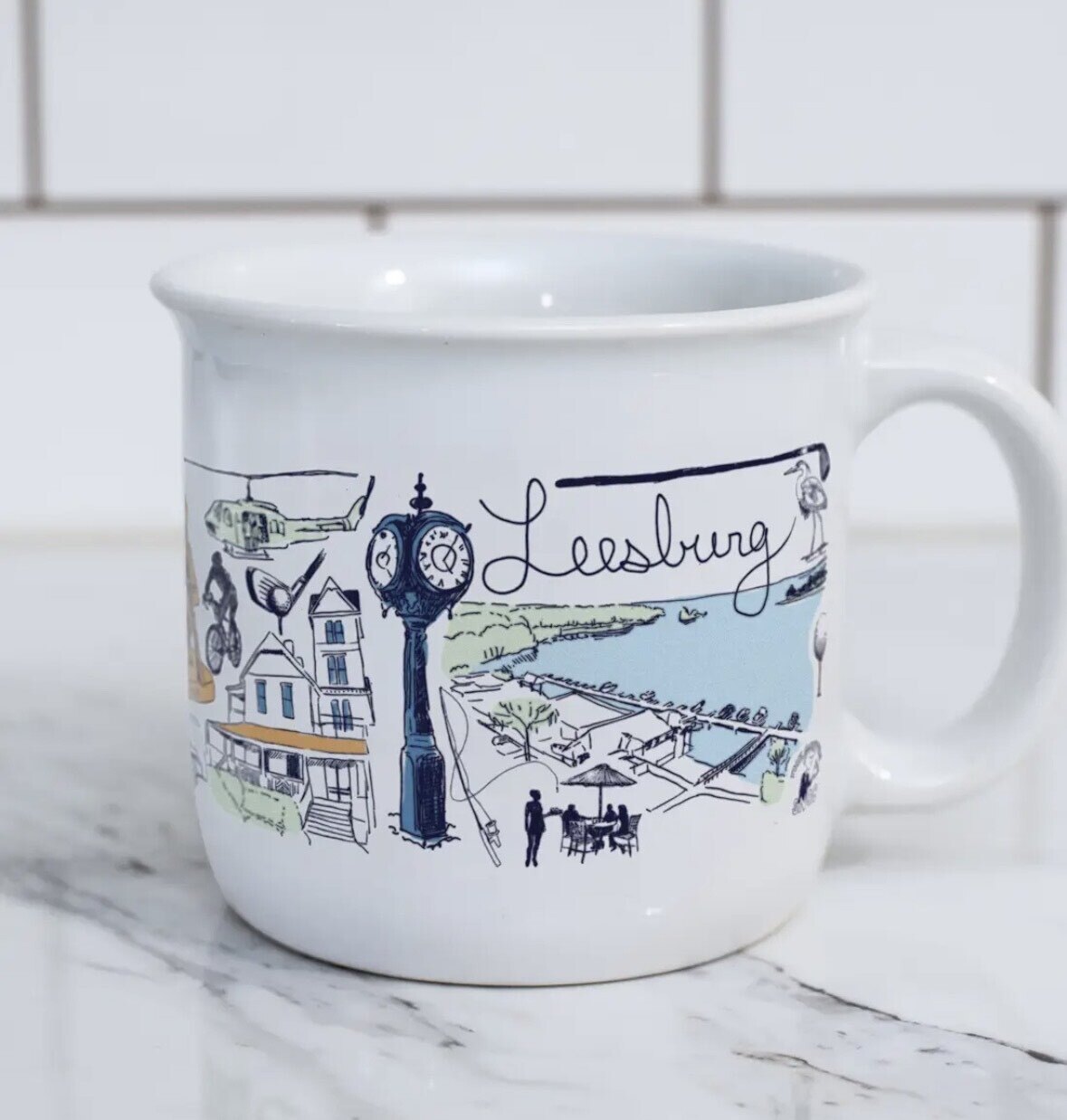 The Leesburg Mug collaboration by Artist Ashley Ann