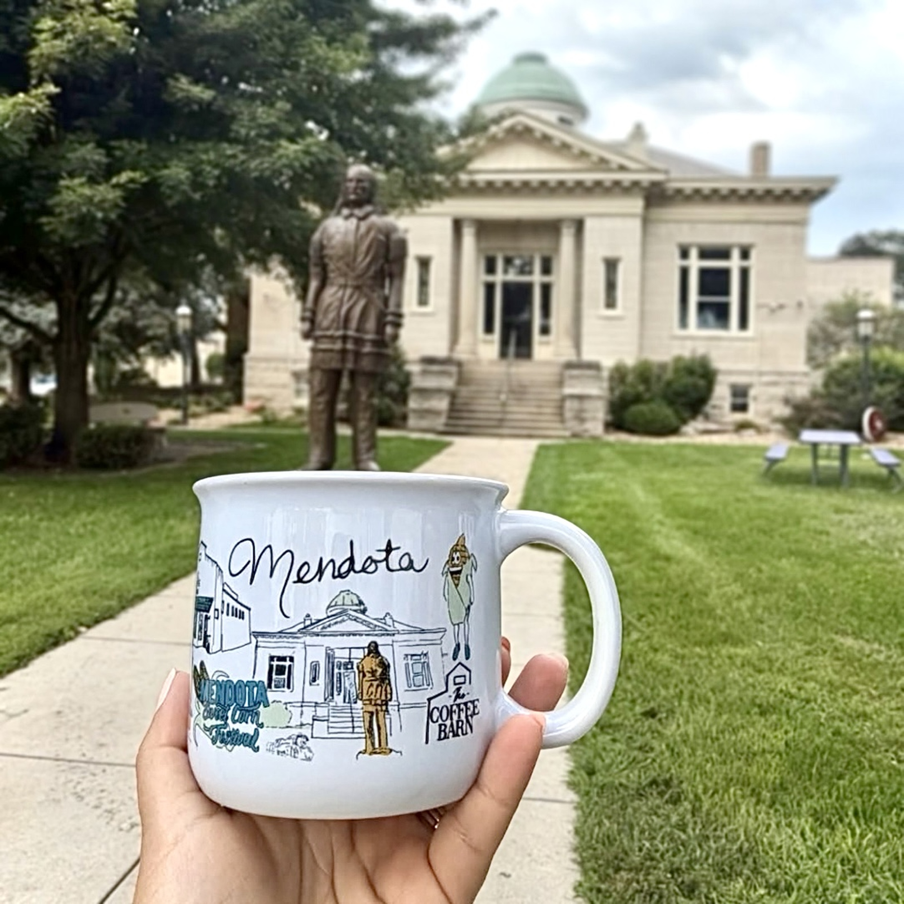 The Mendota Mug at the Graves-Hume Public Library