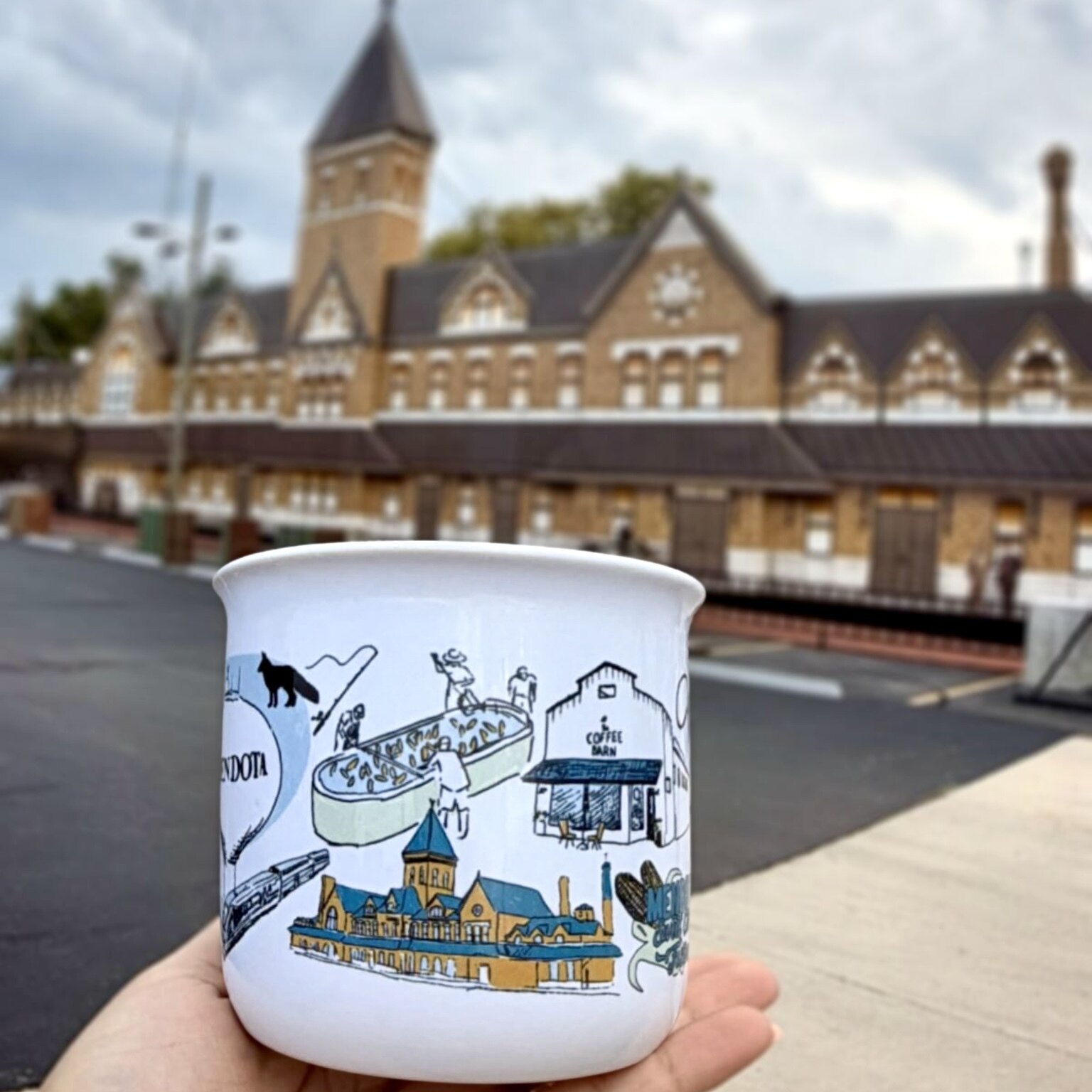 Another view of The Mendota Mug