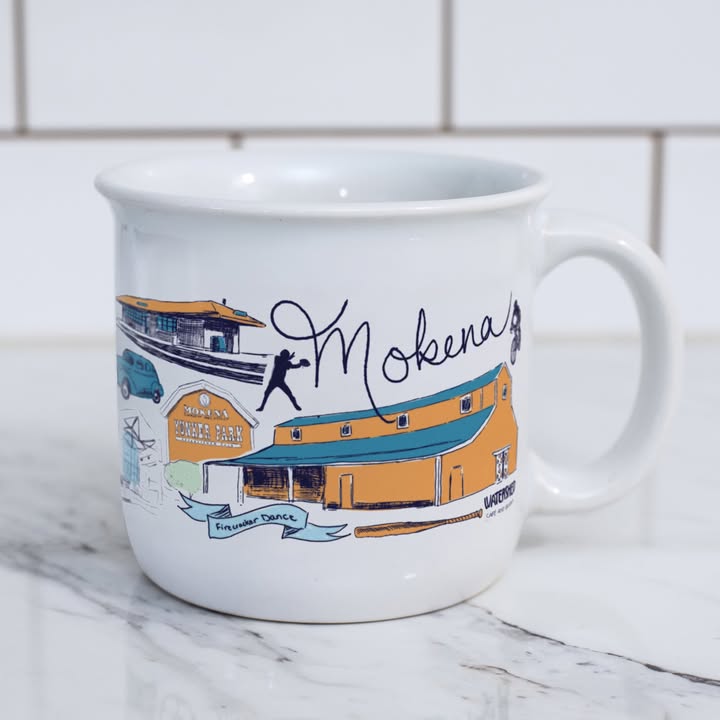 The Mokena Mug by artist Ashley Ann Klockenga