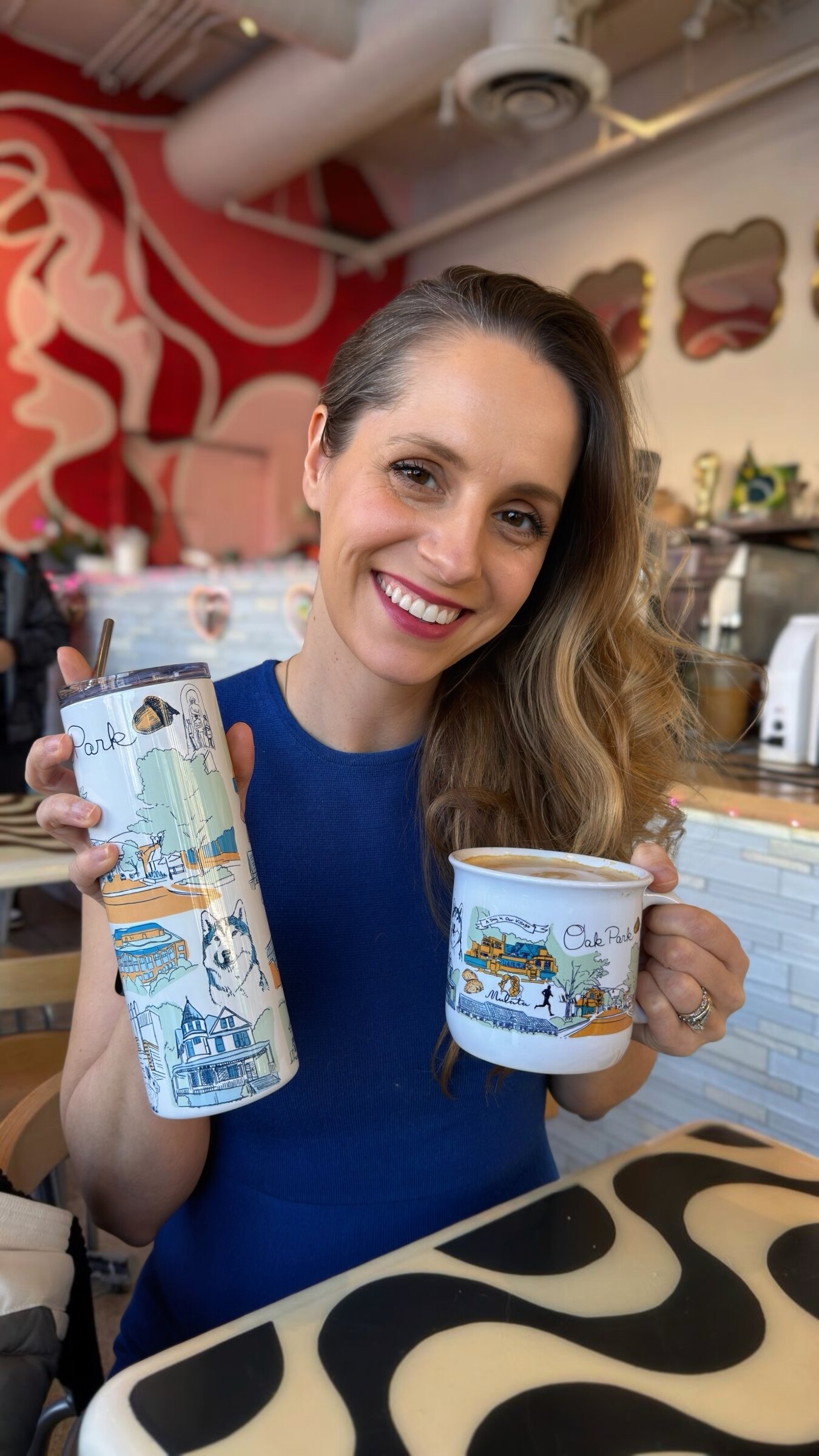 The Oak Park Mug collaboration by Artist Ashley Ann