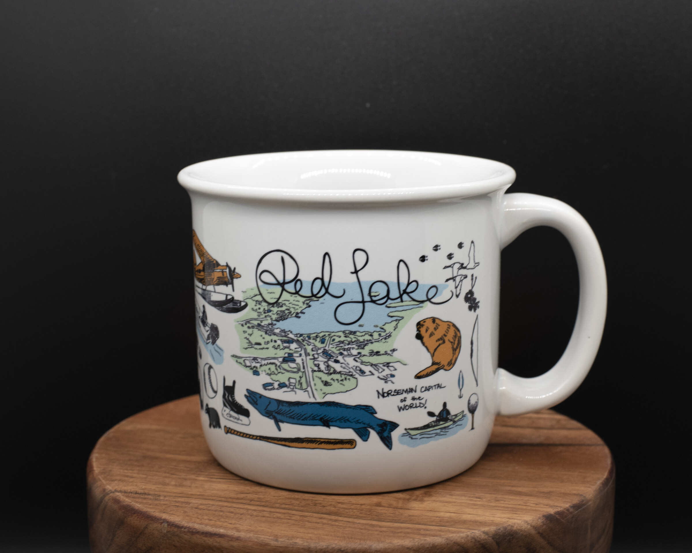 The Red Lake Mug collaboration by Artist Ashley Ann