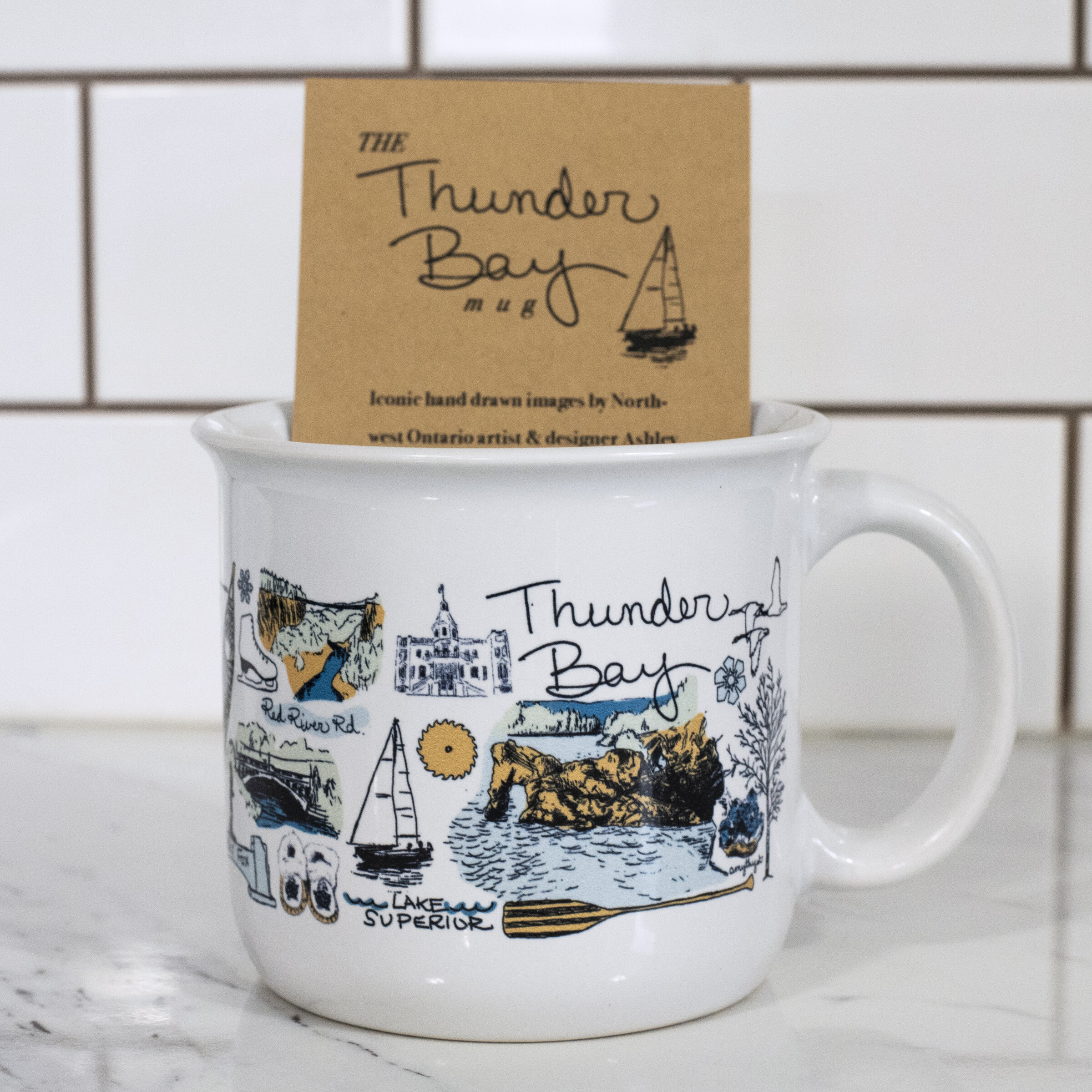 The Thunder Bay Mug collaboration by Artist Ashley Ann