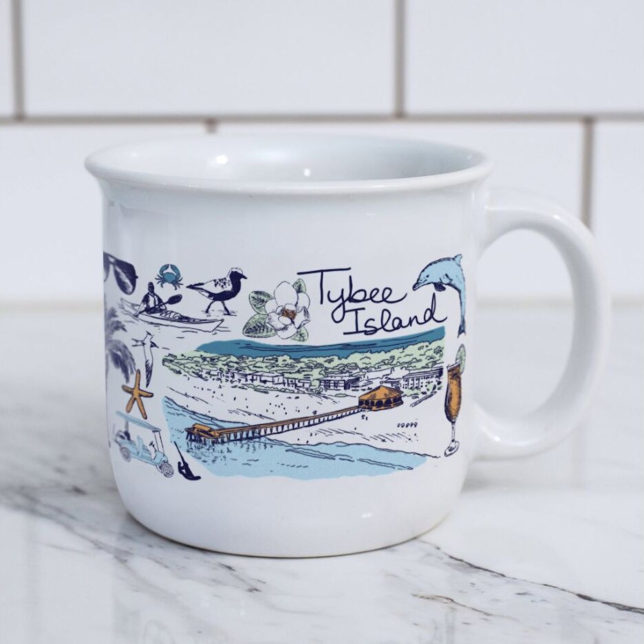 The Tybee Island Mug collaboration by Artist Ashley Ann