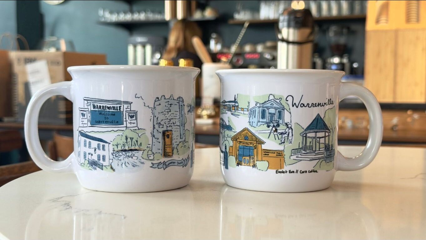 The Warrenville Mug collaboration by Artist Ashley Ann