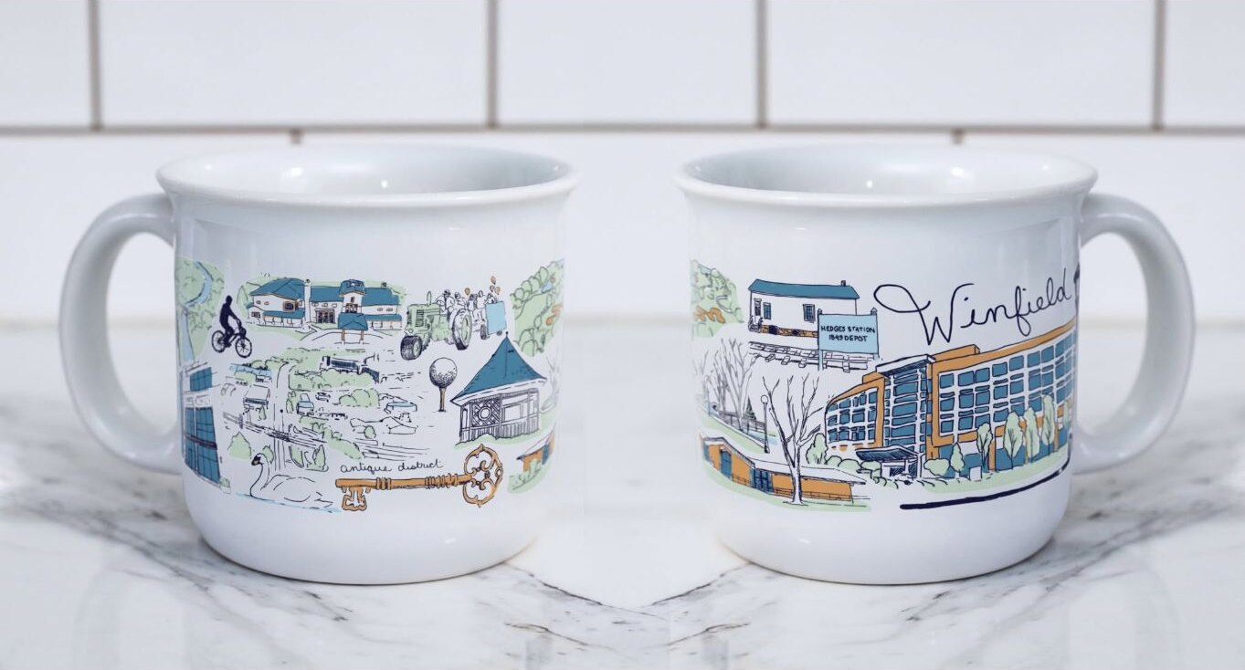 The Winfield Mug collaboration by Artist Ashley Ann